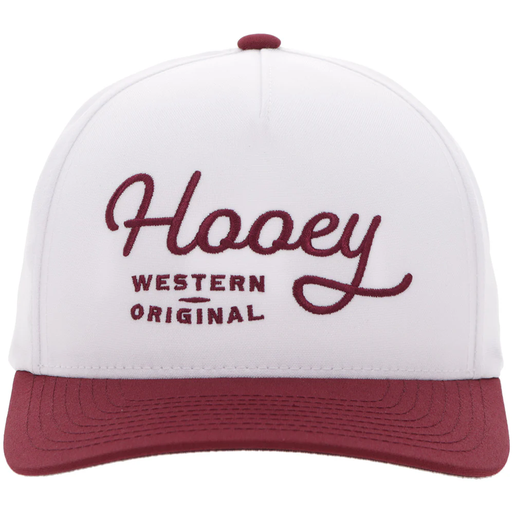 "OG" Hooey Hat White/Maroon - Image 4