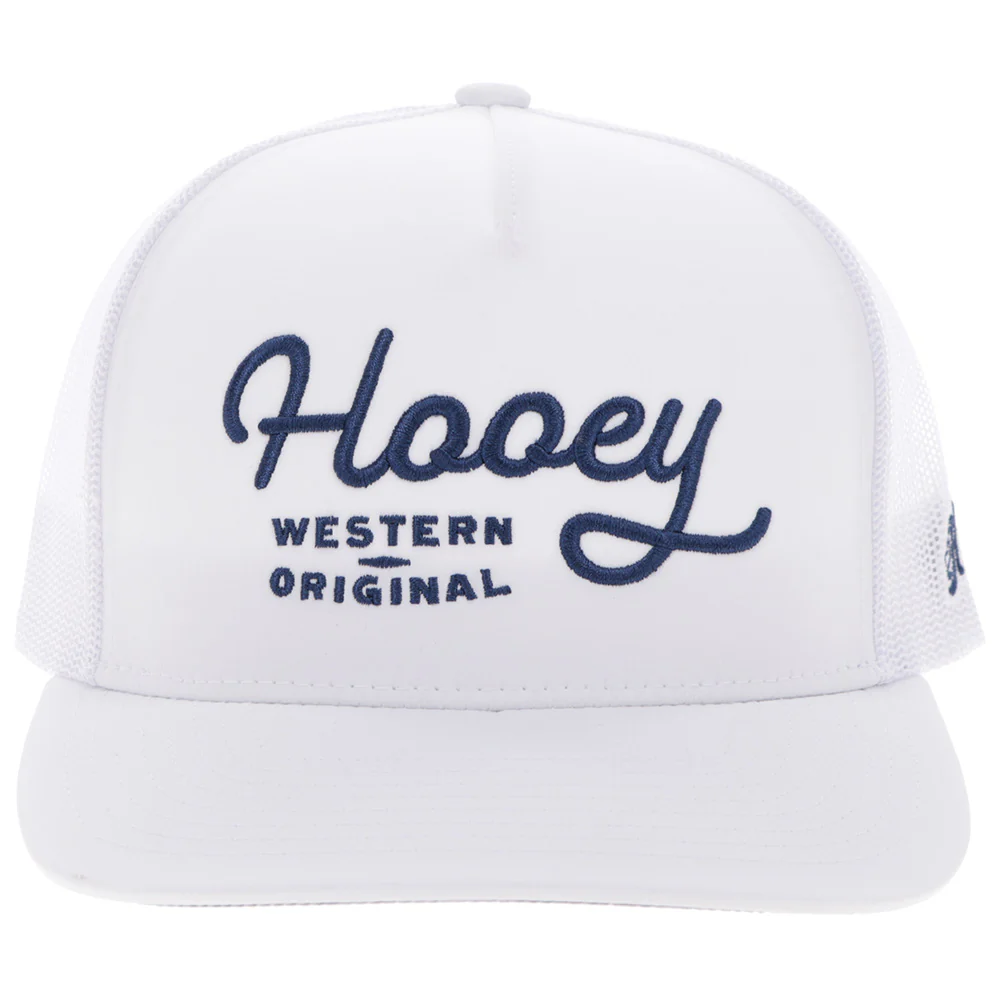 "OG" Hooey Hat White w/Blue Stitching - Image 4