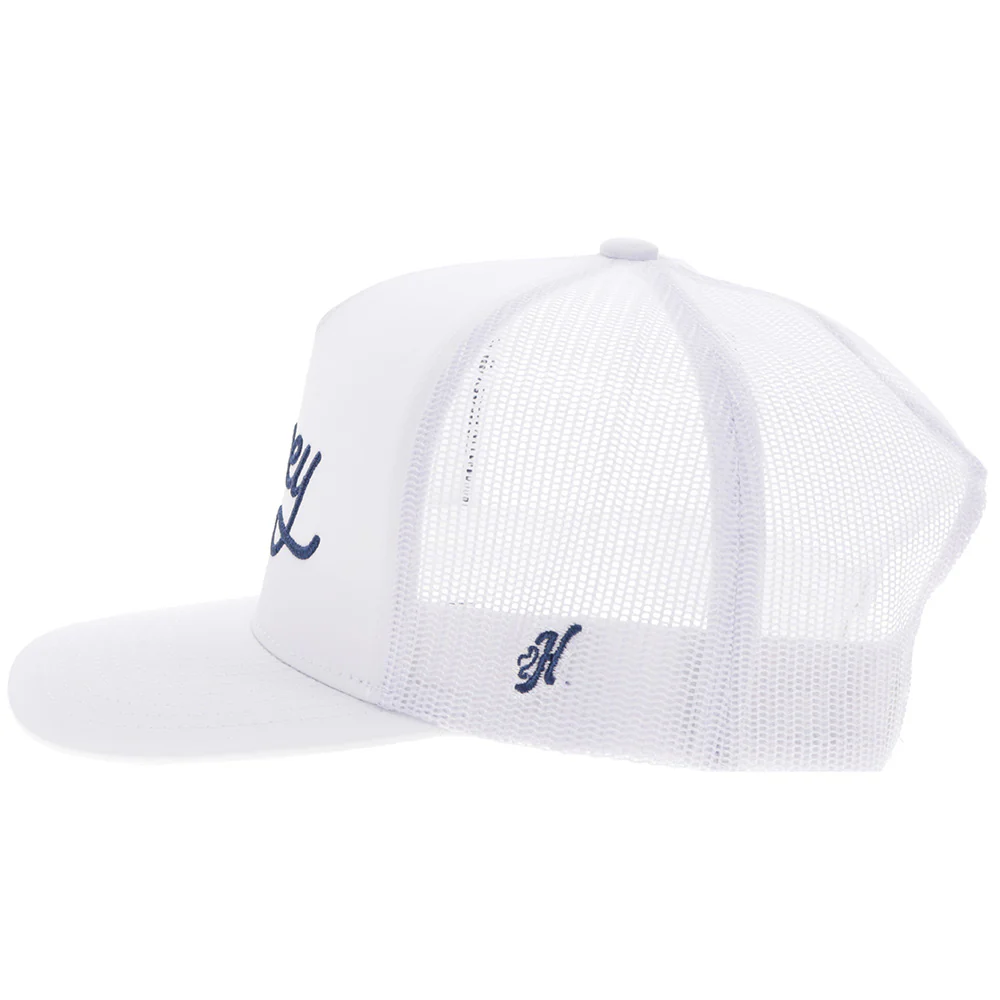 "OG" Hooey Hat White w/Blue Stitching - Image 5
