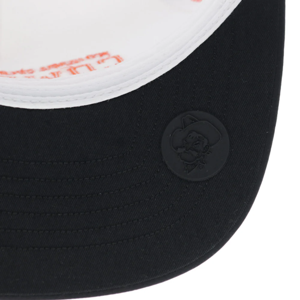 "Oklahoma State" Hat White w/Black Bill - Image 6
