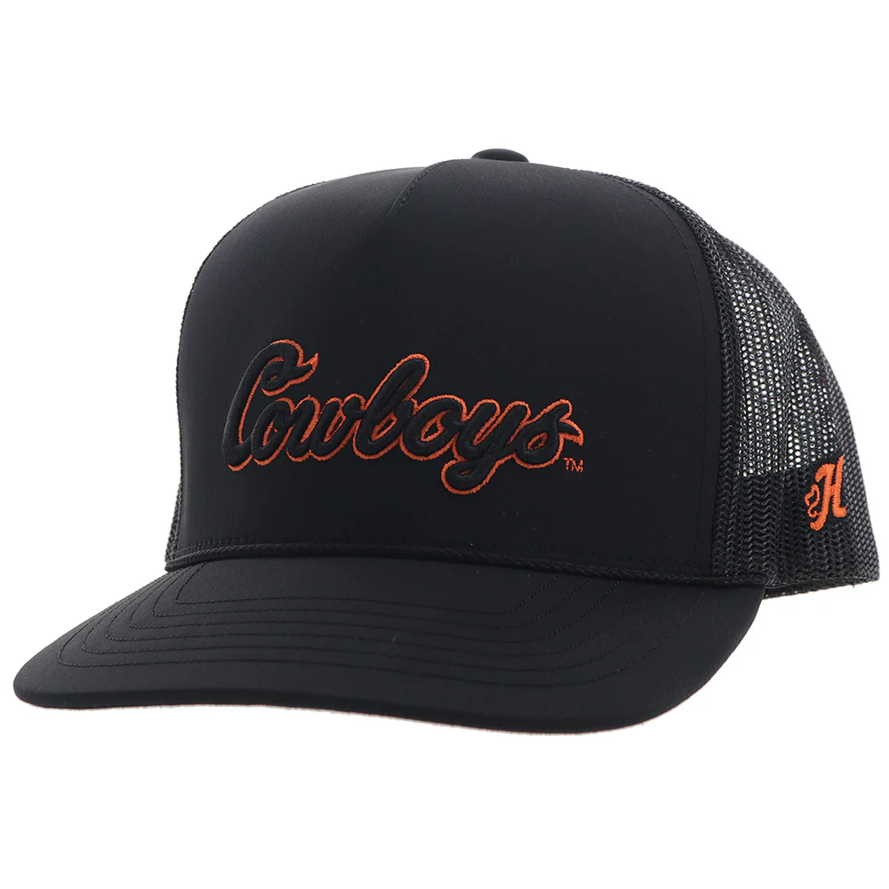 Oklahoma State University Hat Black w/"Cowboys" Logo