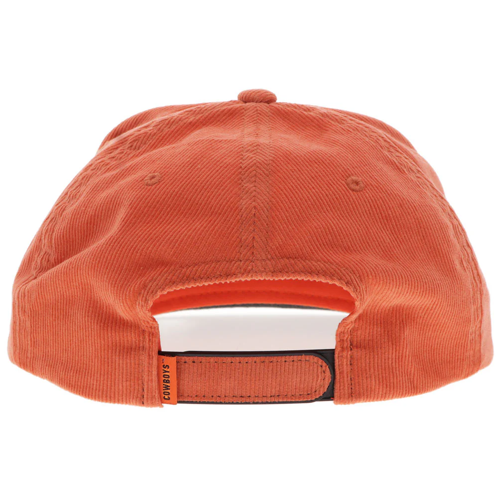 Oklahoma State University Hat Orange Corduroy w/Cowboy Logo - Image 2