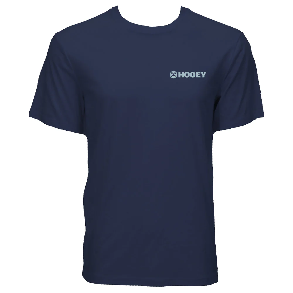 "Ollie" Navy Blue w/ Snapper Fish Detailing Hooey T-shirt - Image 2