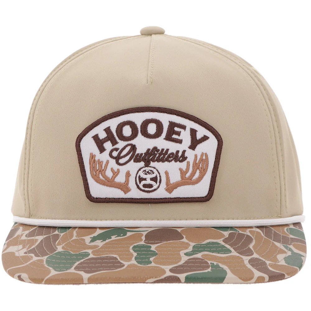 "Outfitters" Hat Tan/Camo w/Brown Patch - Image 4