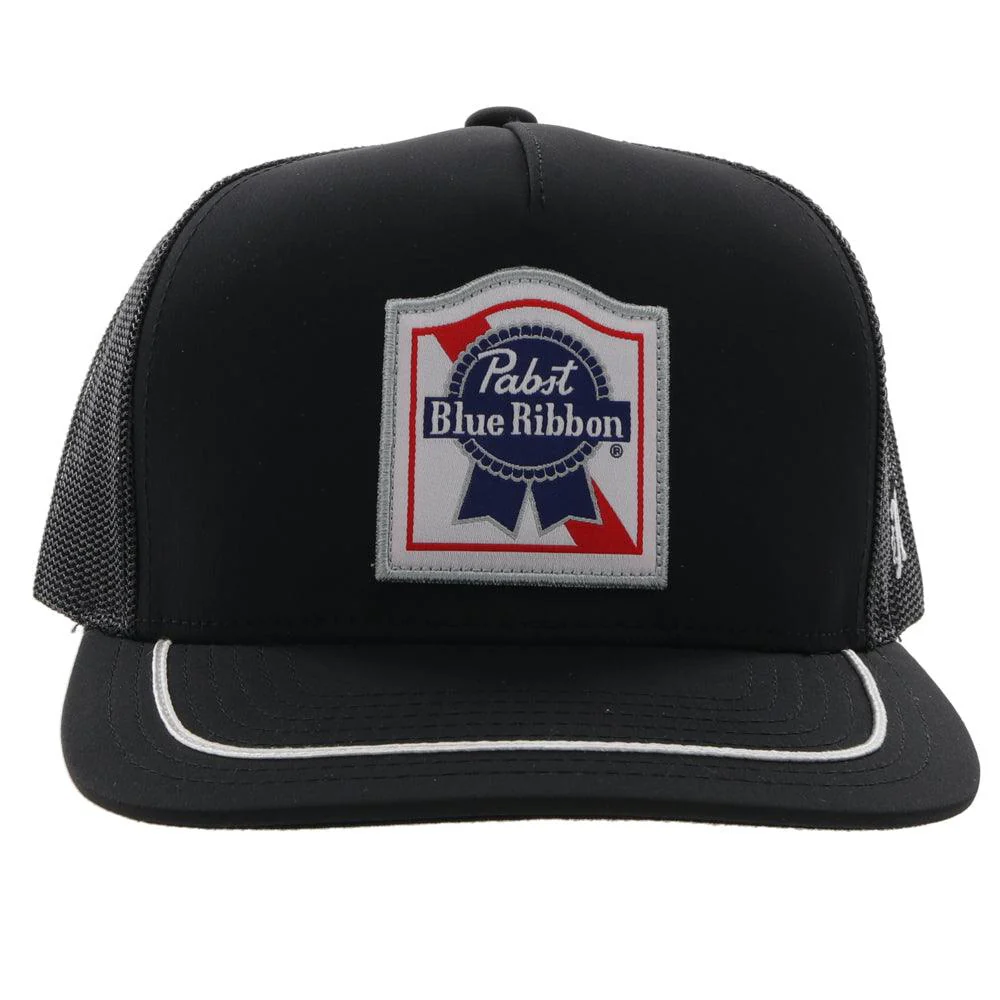 "Pabst Blue Ribbon" Black/White Hat - Image 4