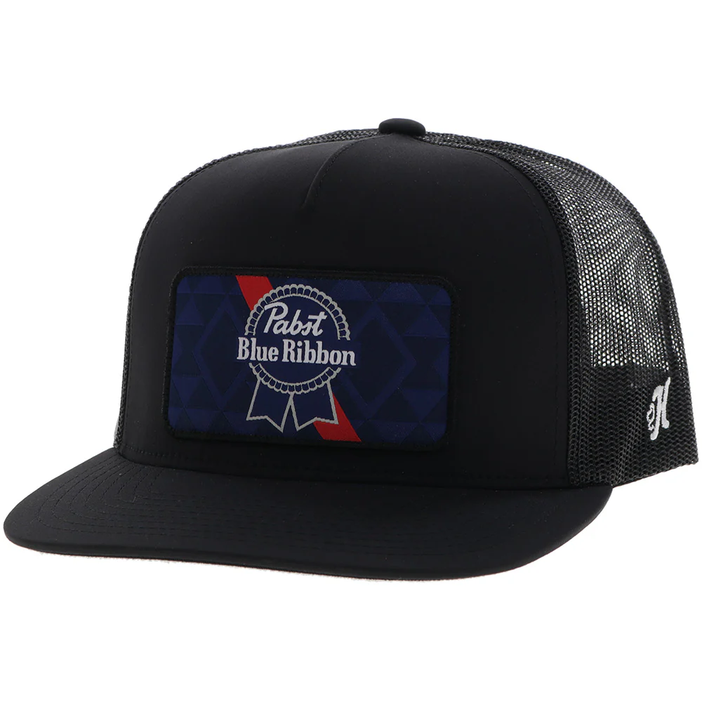 "Pabst Blue Ribbon" Black w/Patch