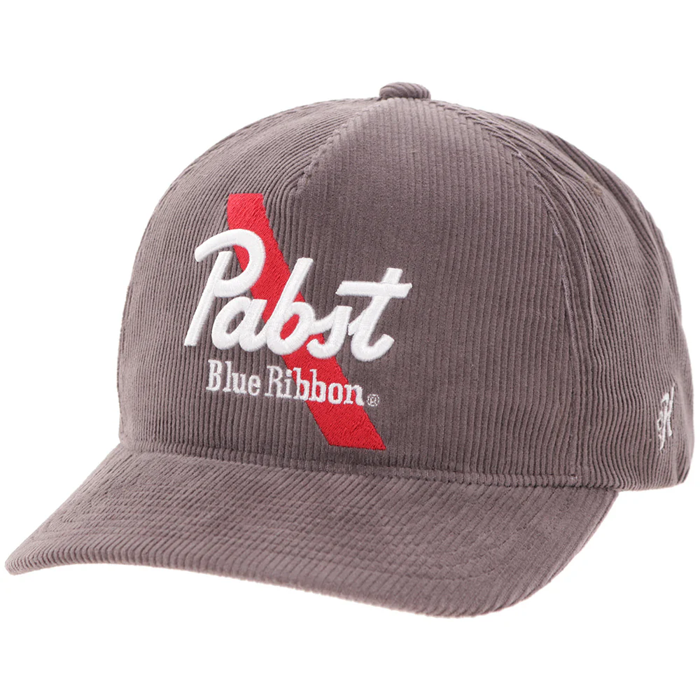 "Pabst Blue Ribbon" Hat Grey Corduroy