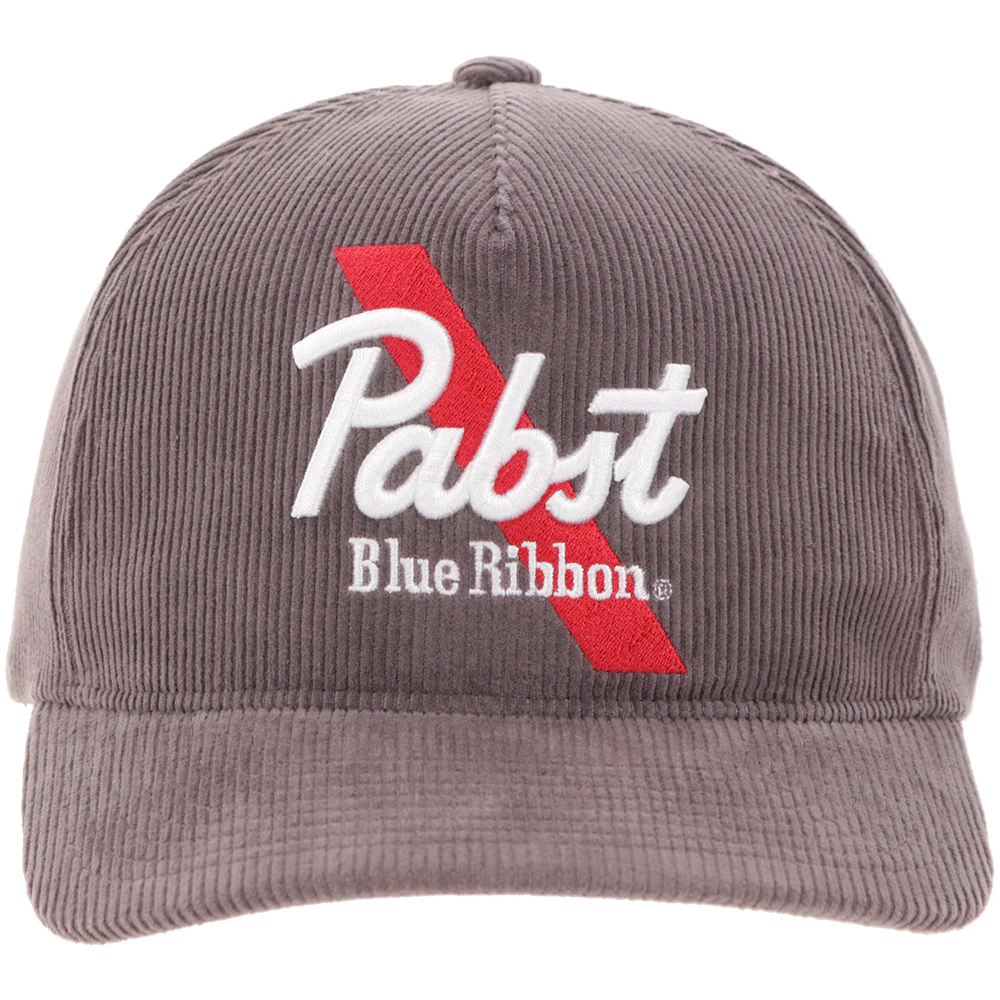 "Pabst Blue Ribbon" Hat Grey Corduroy - Image 4