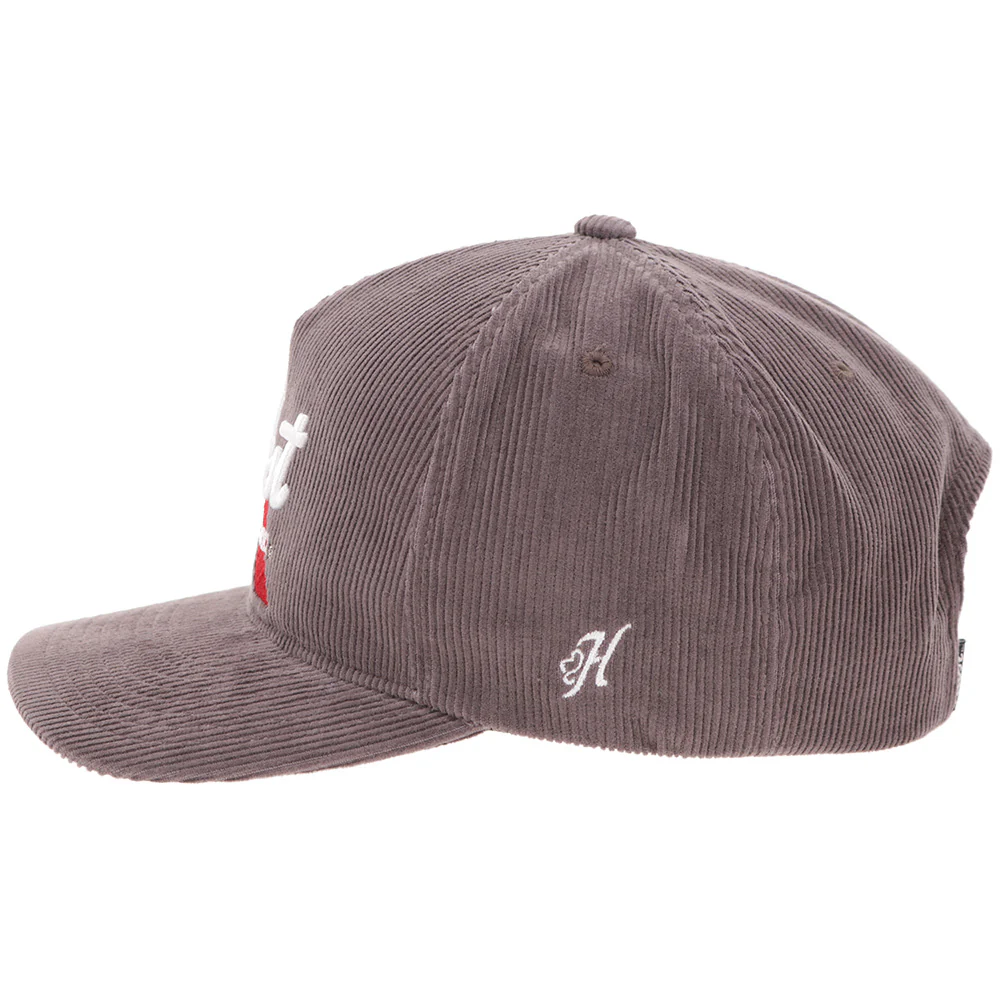 "Pabst Blue Ribbon" Hat Grey Corduroy - Image 5