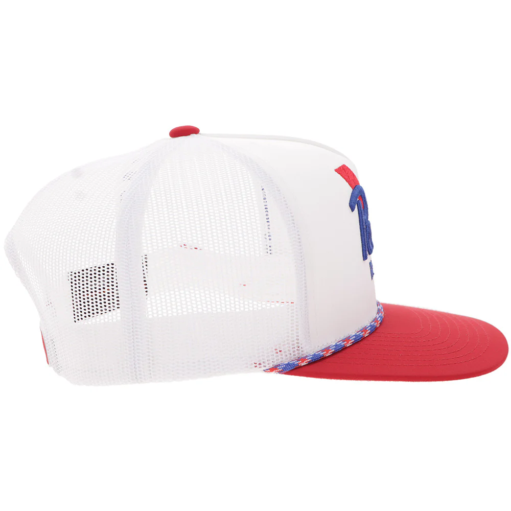 "Pabst Blue Ribbon" Hat White/Red - Image 5