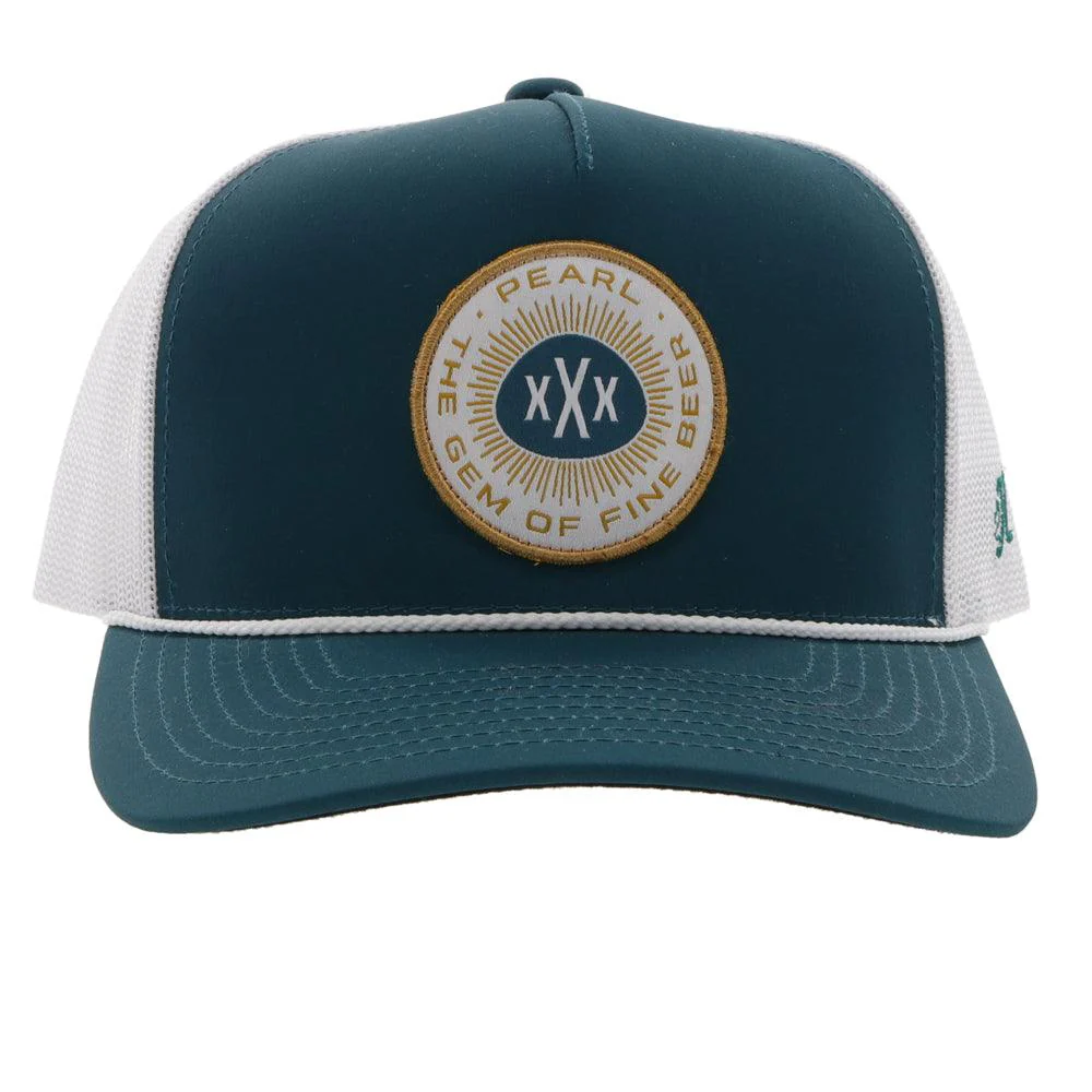 "Pearl" Teal/White Hat - Image 4