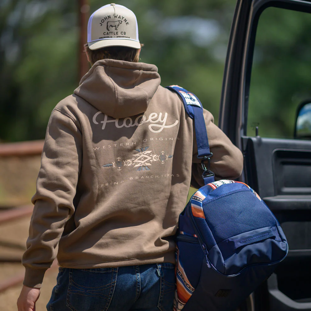"Peyote" Brown w/Cream Hooey Logo Hoody - Image 3