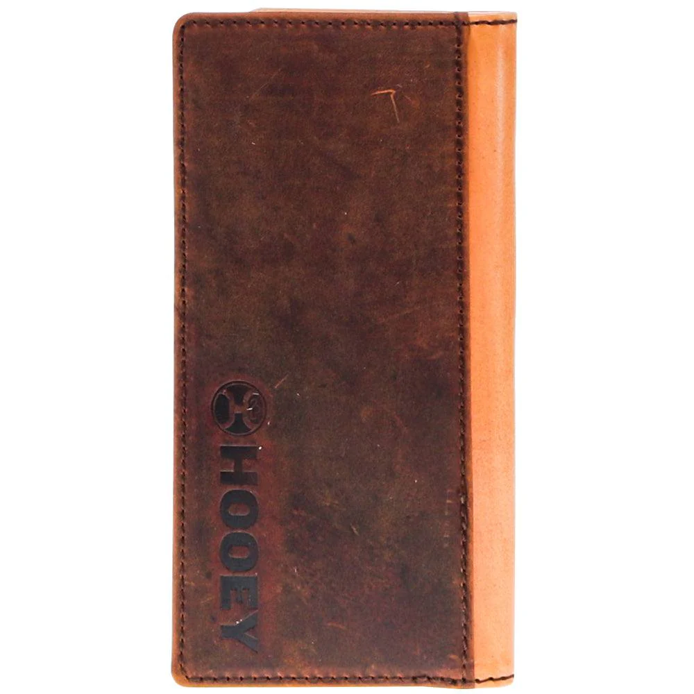 "Phoenix" Rodeo Hooey Wallet Tan/Turquoise Leather - Image 3