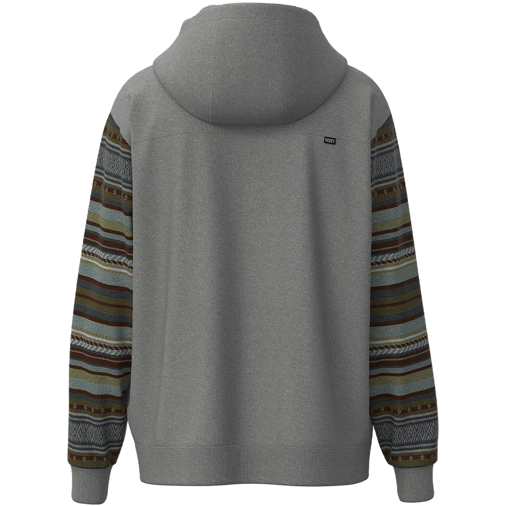 "Polar Fleece" Grey w/Serape Hoody - Image 2