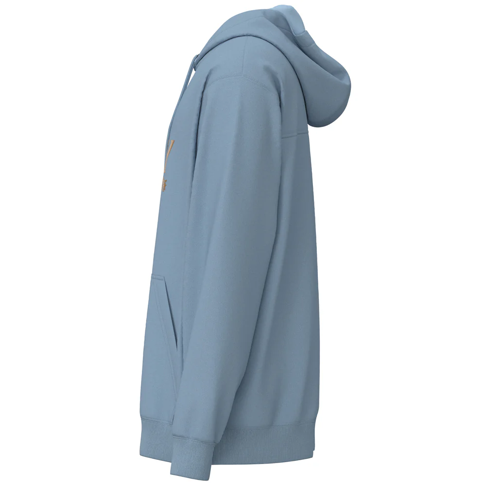 "Premium" Hoody Blue w/Grey - Image 3