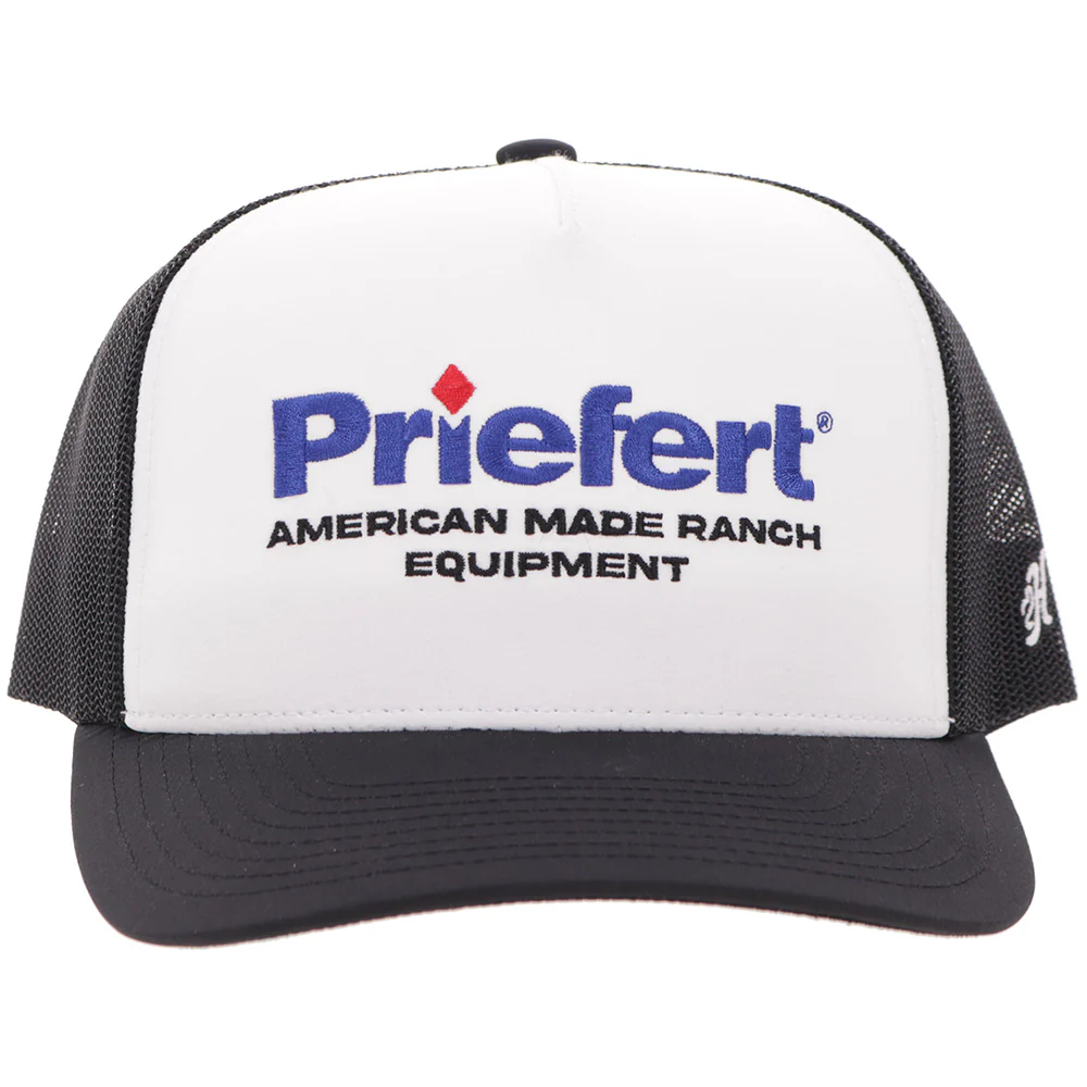 Priefert Hat White/Black - Image 4