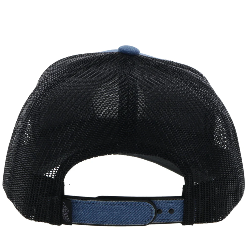 "Primo" Denim/Black Hat w/Black & Grey Patch - Image 2