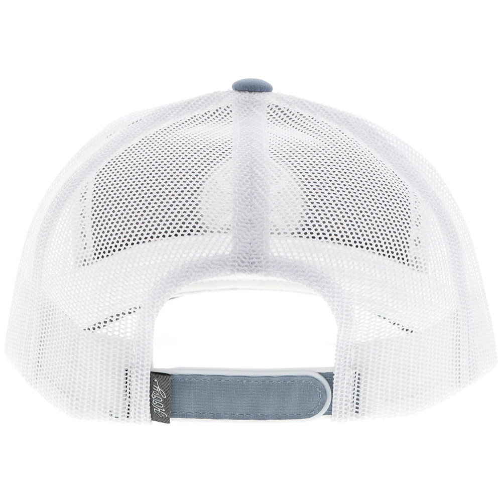 "Primo" Hat Blue/White w/Grey & White Circle Patch - Image 2