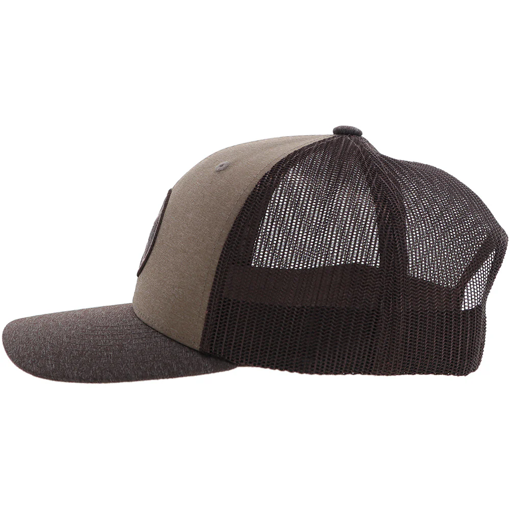 "Primo" Hooey Hat Brown w/Black/Cream Patch - Image 3