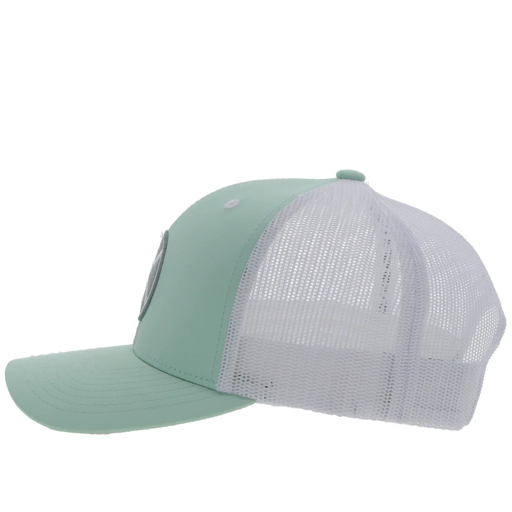 "Primo" Mint/White Hat w/Grey & White Patch - Image 3