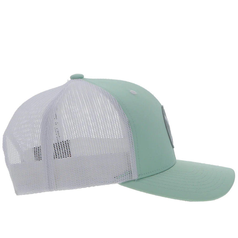 "Primo" Mint/White Hat w/Grey & White Patch - Image 4