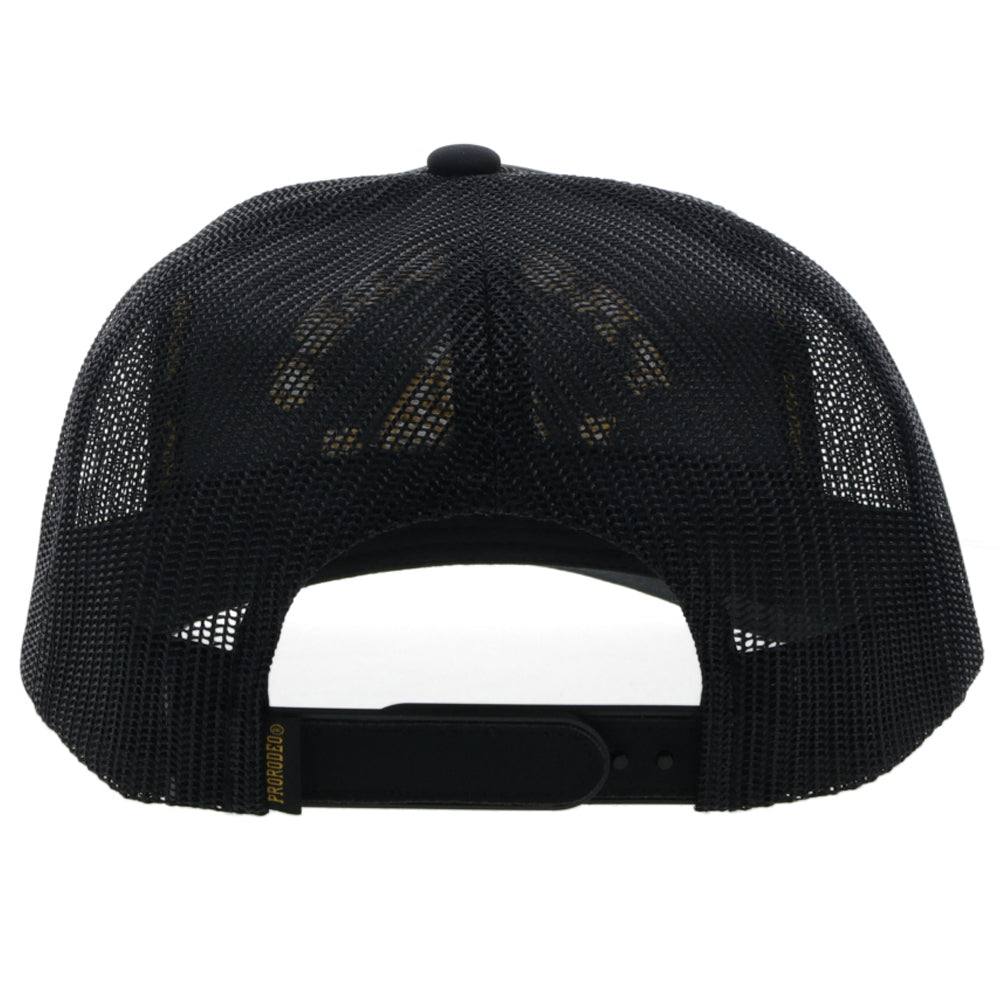 Prorodeo Black Hat w/Gold Logo - Image 2
