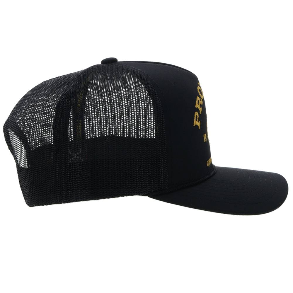 Prorodeo Black Hat w/Gold Logo - Image 4