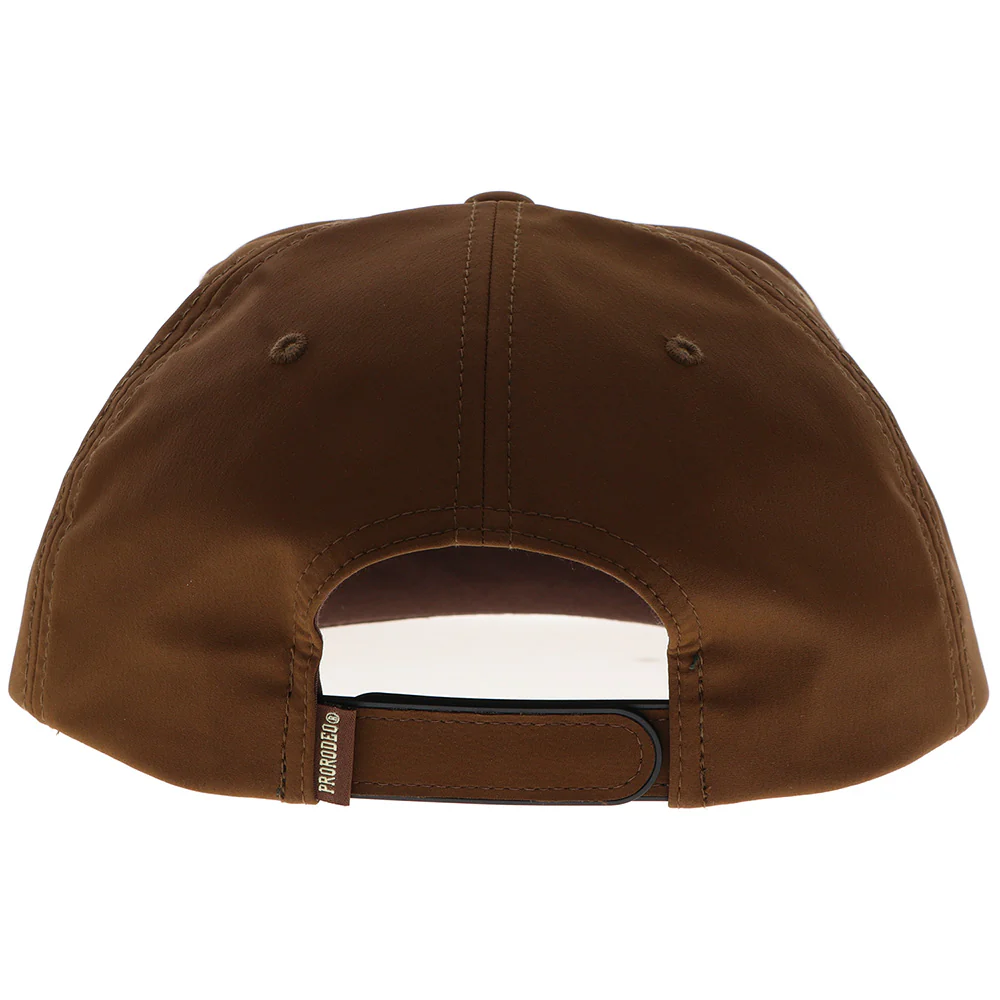 "Prorodeo" Hat Brown w/Gold Logo - Image 2