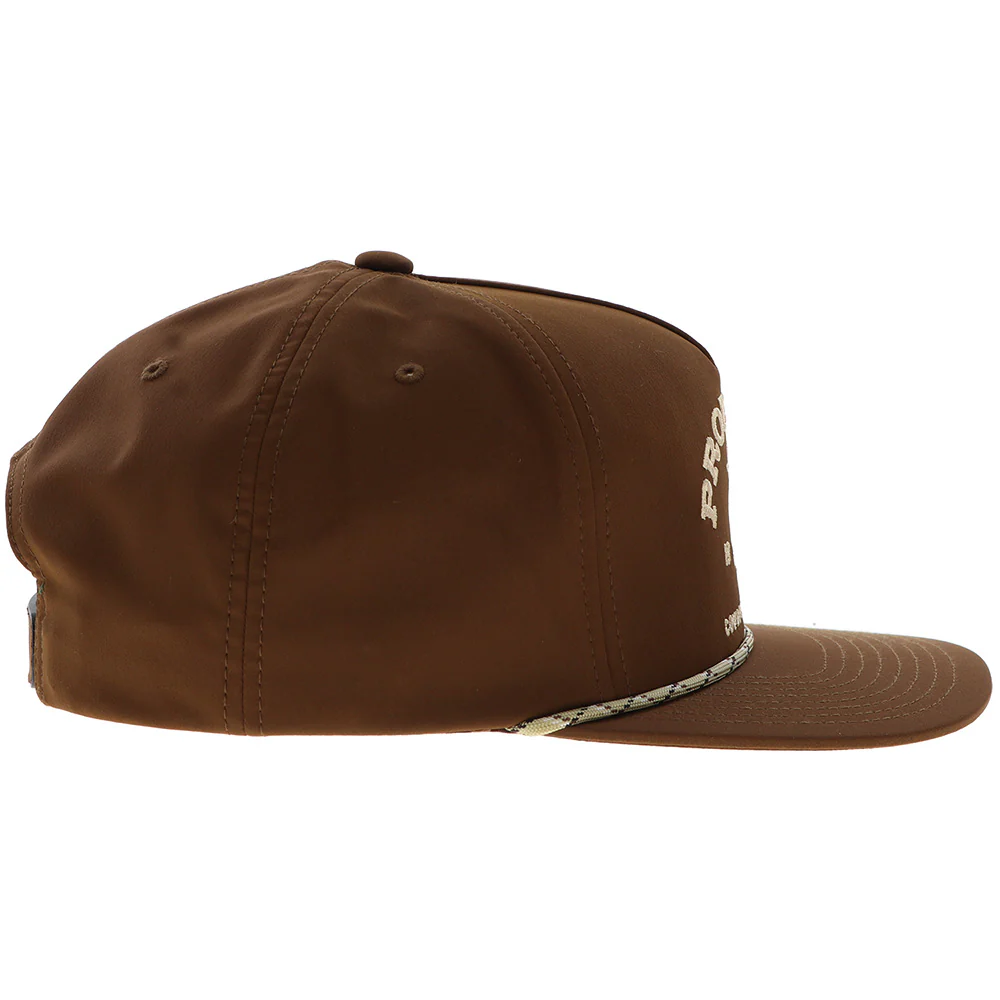 "Prorodeo" Hat Brown w/Gold Logo - Image 3