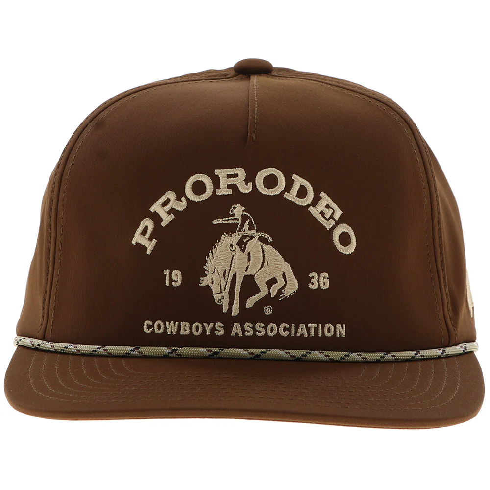 "Prorodeo" Hat Brown w/Gold Logo - Image 4