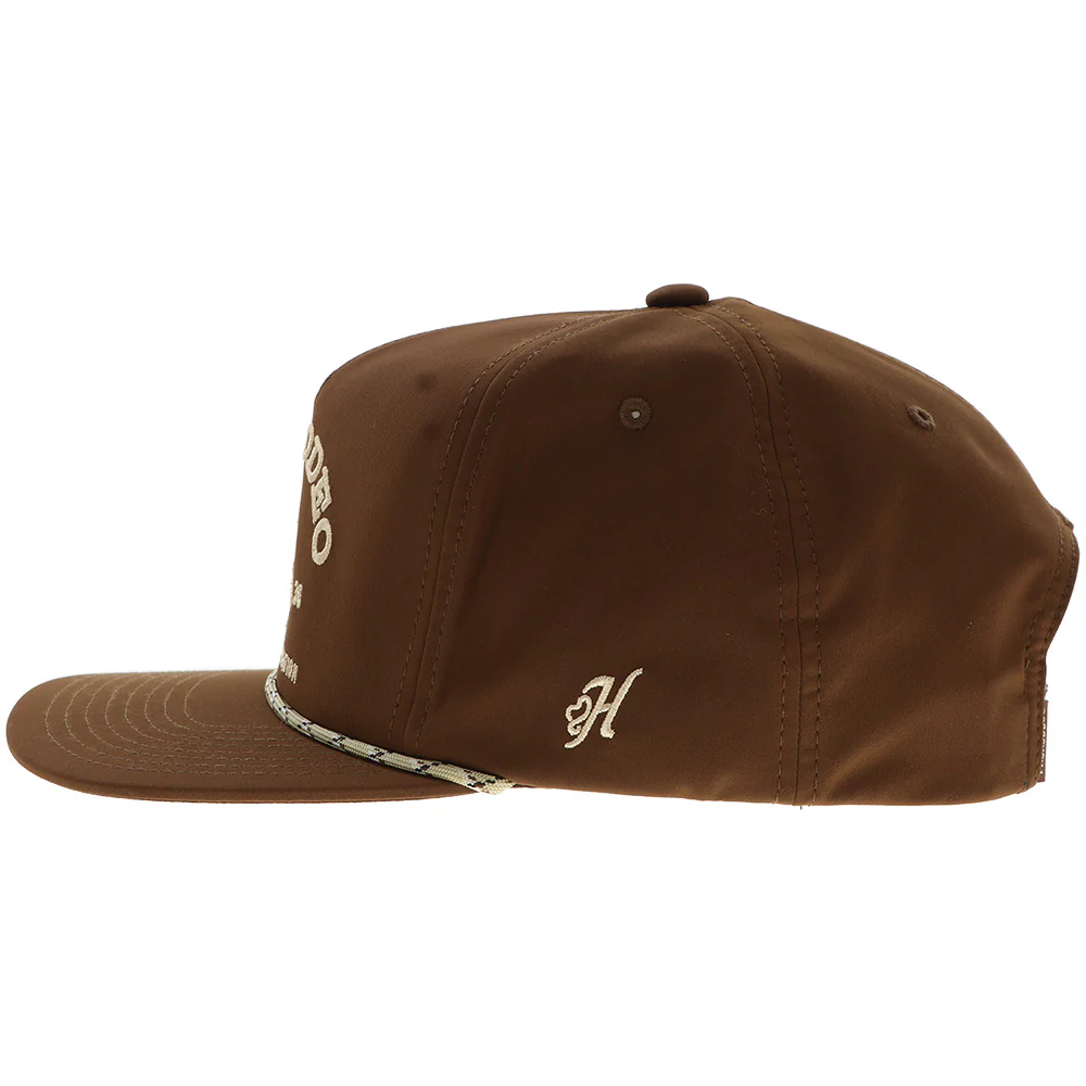 "Prorodeo" Hat Brown w/Gold Logo - Image 5