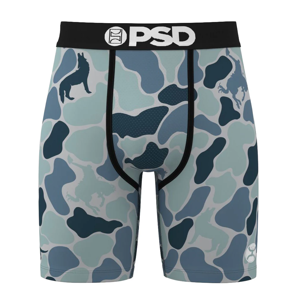 PSD Underwear Blue Hooey Critter Camo