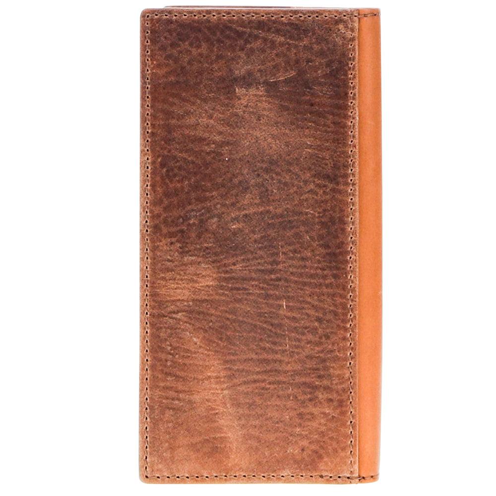 "Punchy Classic" Rodeo Wallet Brown /Tan Leather - Image 3