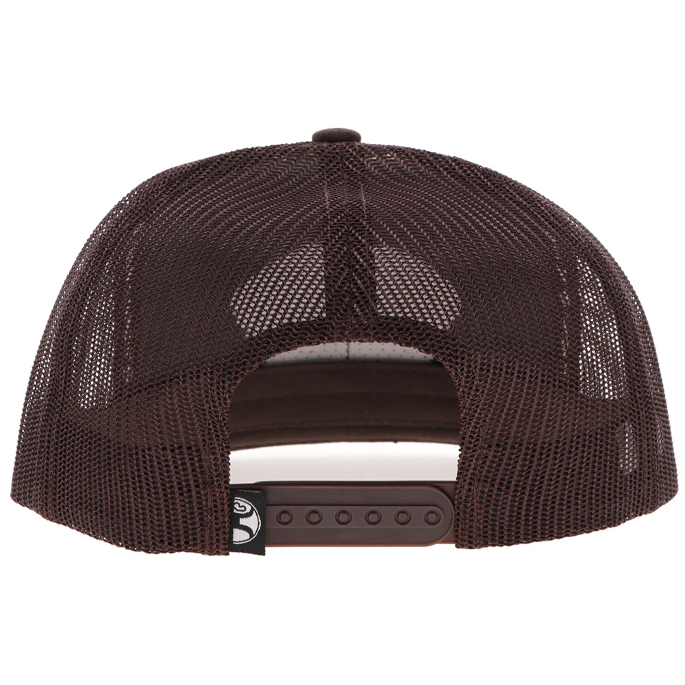 "Cavvy" Punchy Hat Brown w/Multi Color Patch - Image 2