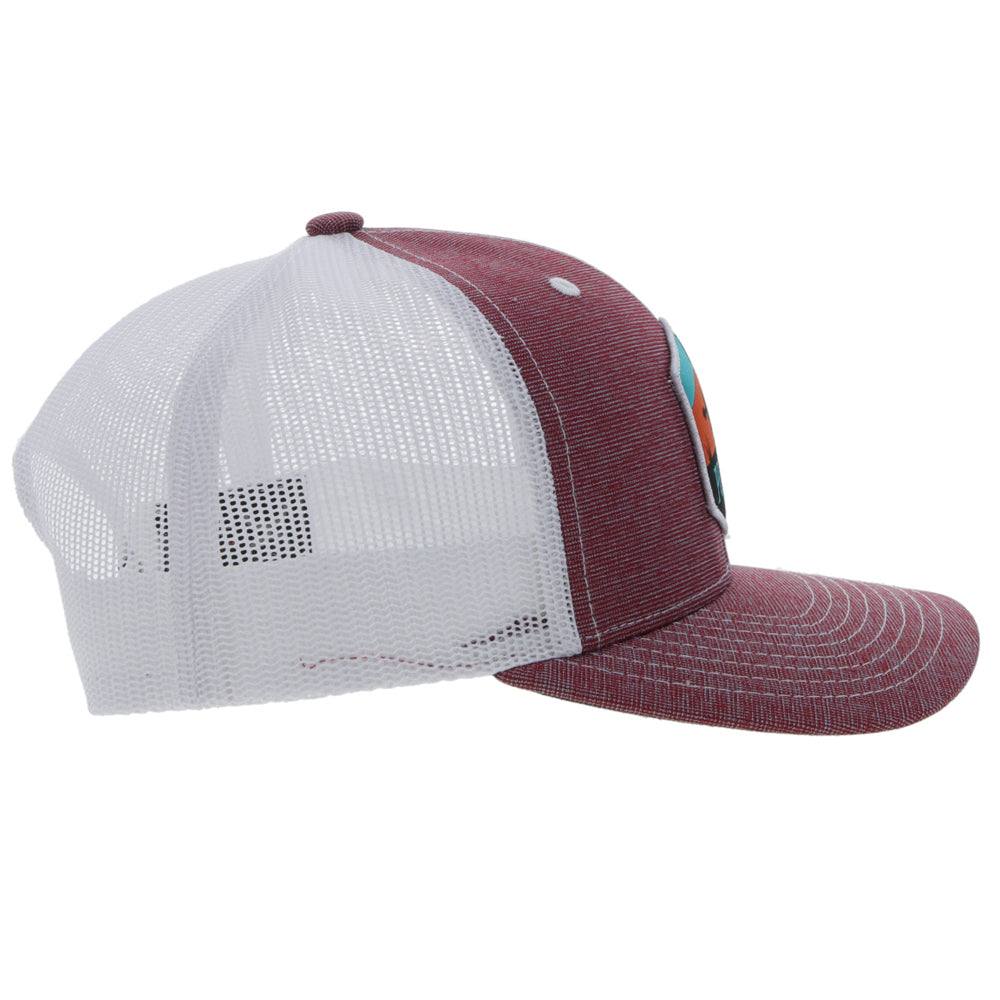 "Punchy" Maroon/White Hat - Image 3
