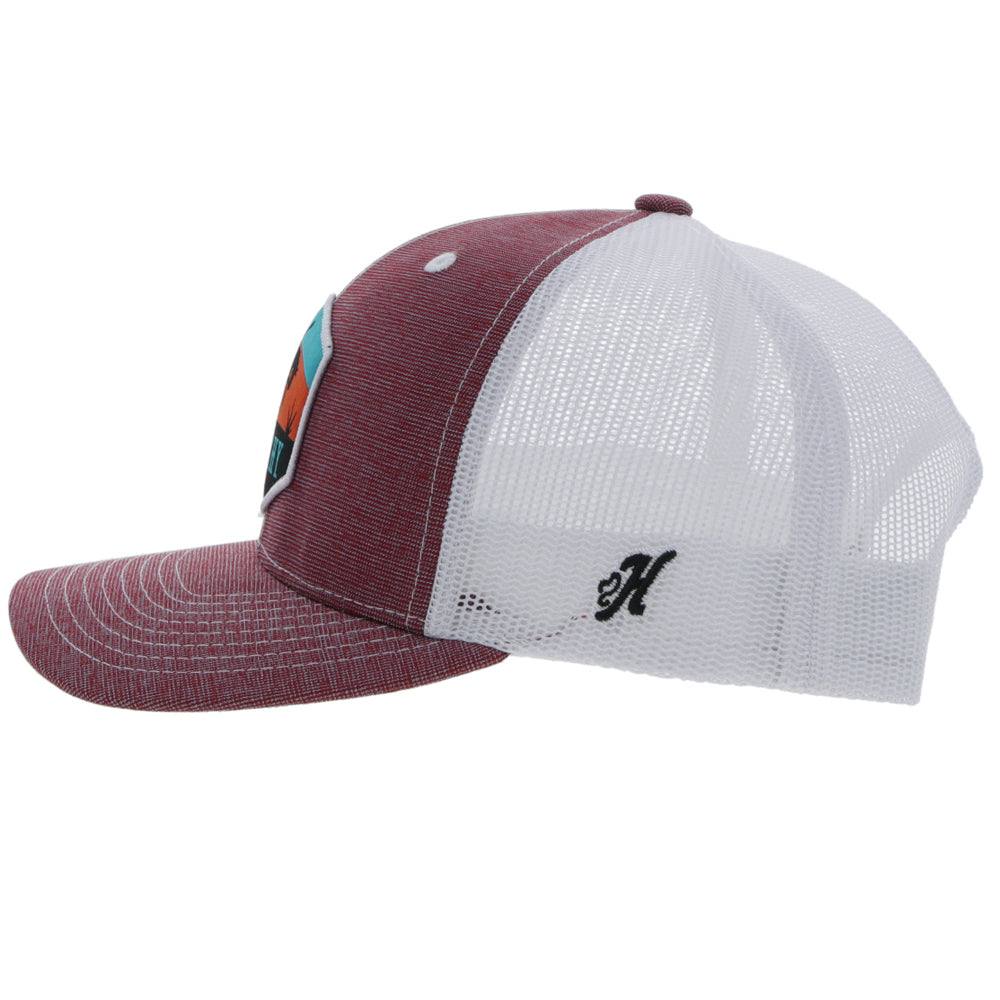 "Punchy" Maroon/White Hat - Image 4