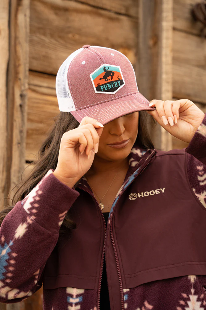 "Punchy" Maroon/White Hat - Image 6