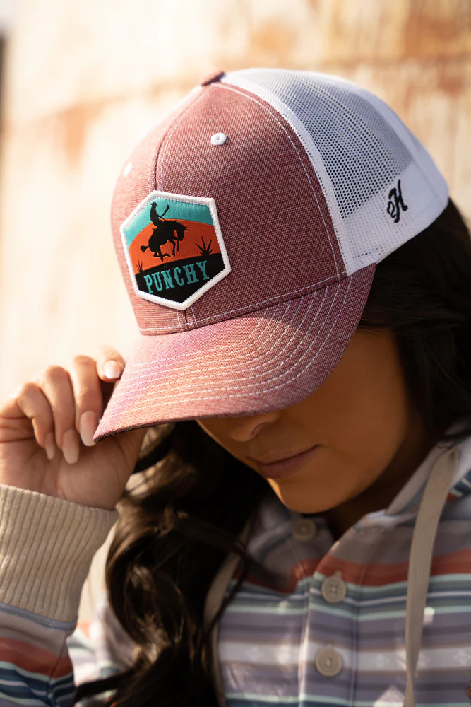 "Punchy" Maroon/White Hat - Image 7