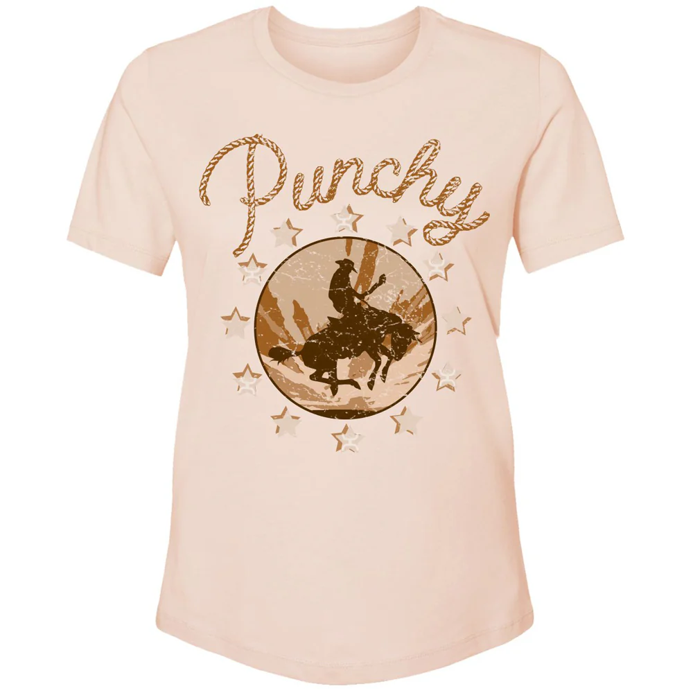 "Punchy" Peach T-shirt
