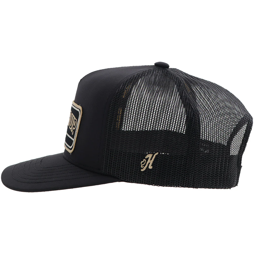 Purdue University Hat Black w/ Rectangle Patch - Image 4