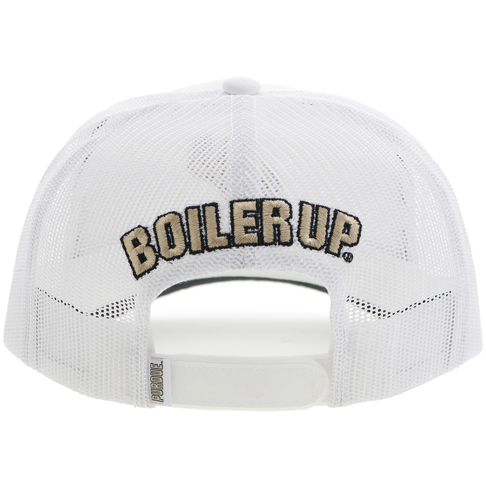 Purdue University Hat White w/ Boilermakers Logo - Image 2