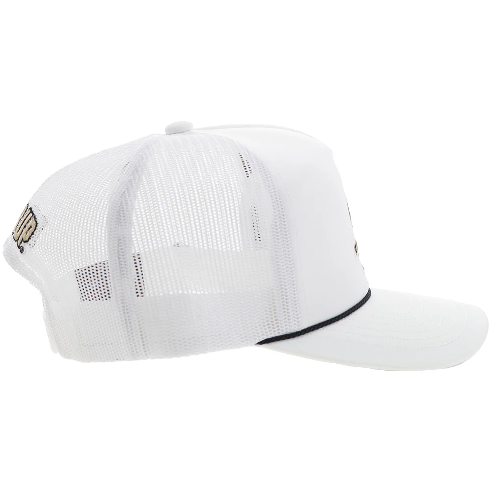 Purdue University Hat White w/ Boilermakers Logo - Image 6
