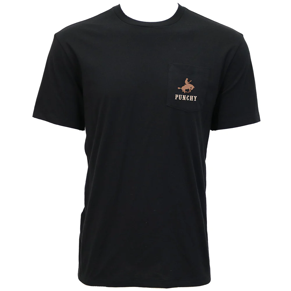 "Ranchero" Black Punchy Pocket T-shirt - Image 2