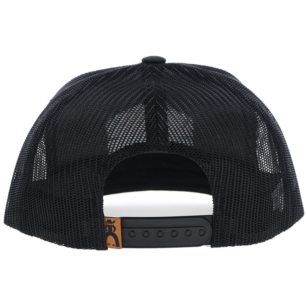 "Ranchero" Punchy Hat Black w/Multi Color Patch - Image 2