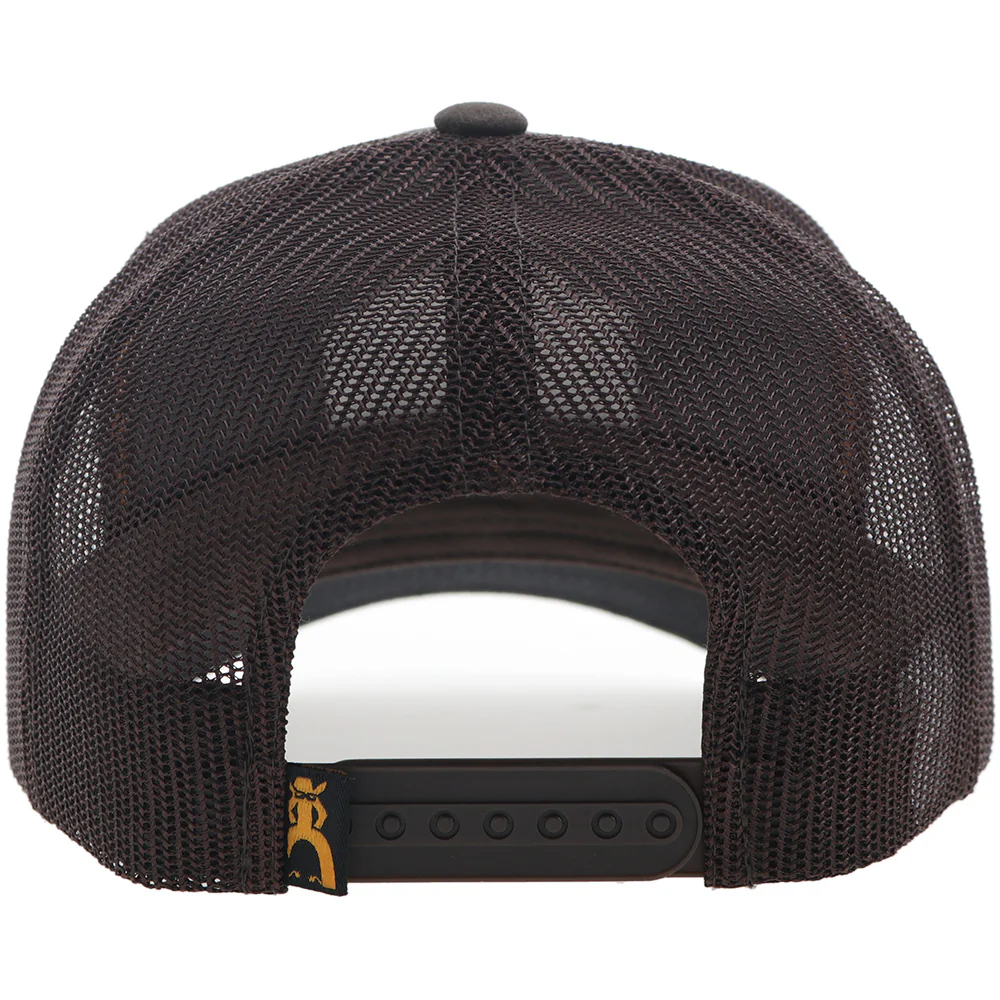 "Ranchero" Punchy Hat Brown w/Black & Orange Patch - Image 2