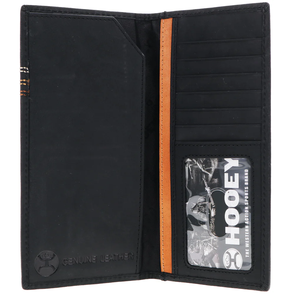 "Ranger" Rodeo Hooey Wallet Embroidered Black Leather - Image 3