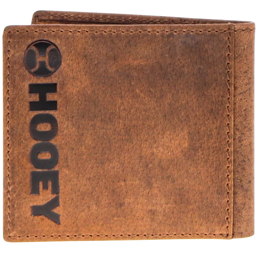 "Ranger" Tan w/Embroidered Accents Bifold Hooey Wallet - Image 2