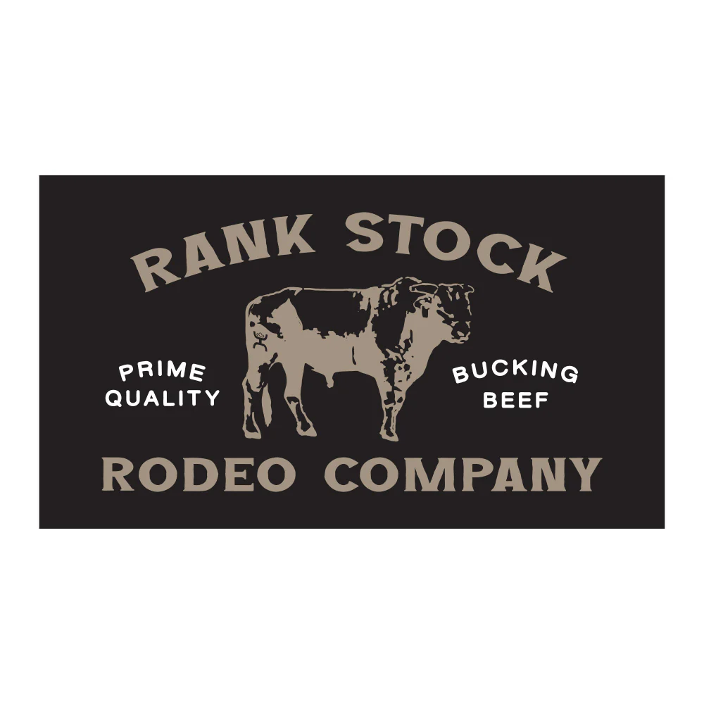 Rank Stock Decal Black/Tan