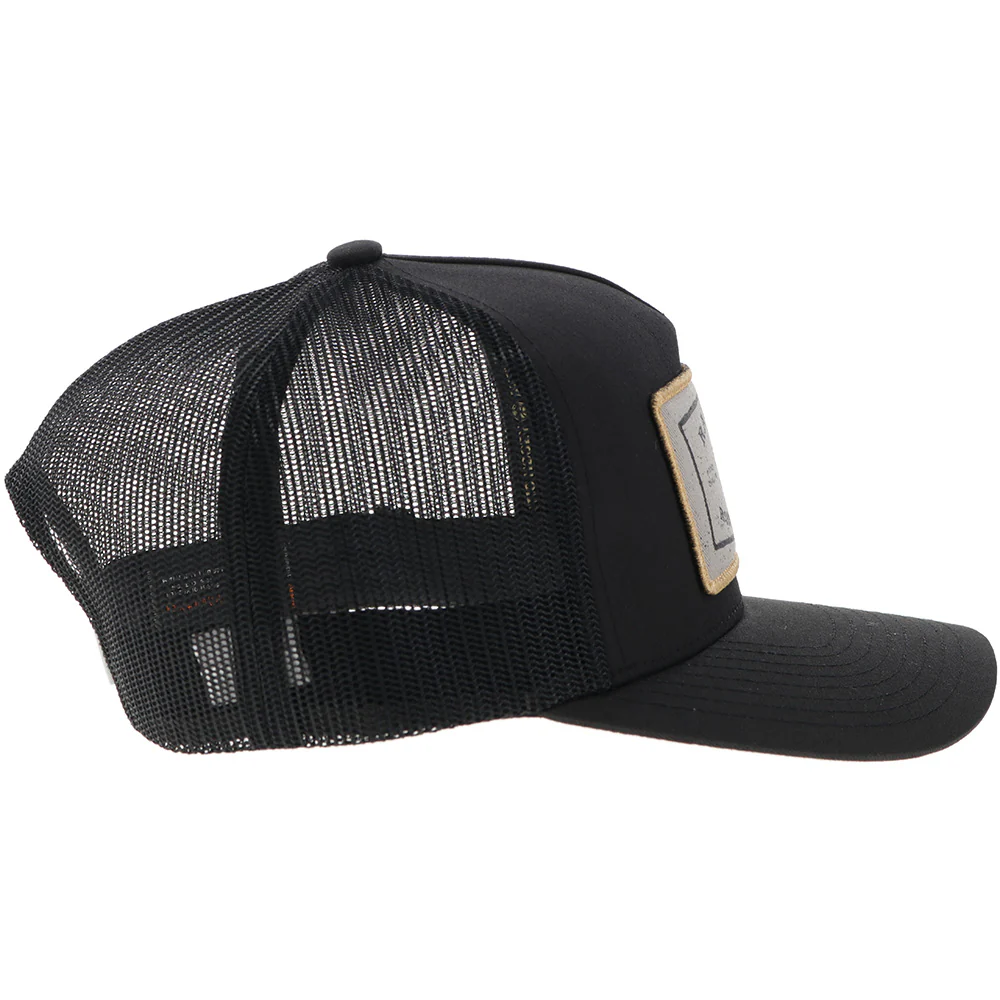 "Rank Stock" Hat Black w/Rectangle Patch - Image 3