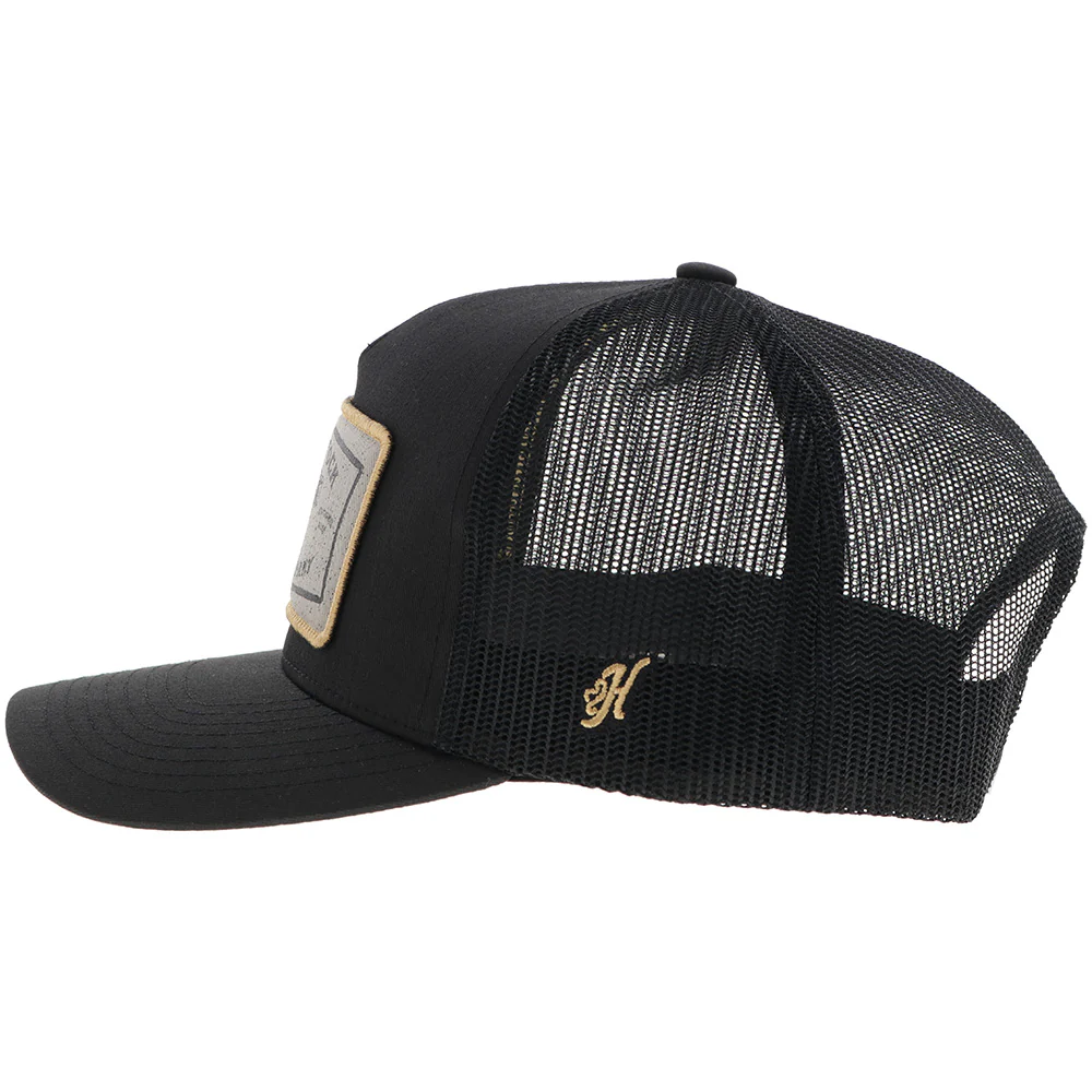 "Rank Stock" Hat Black w/Rectangle Patch - Image 4